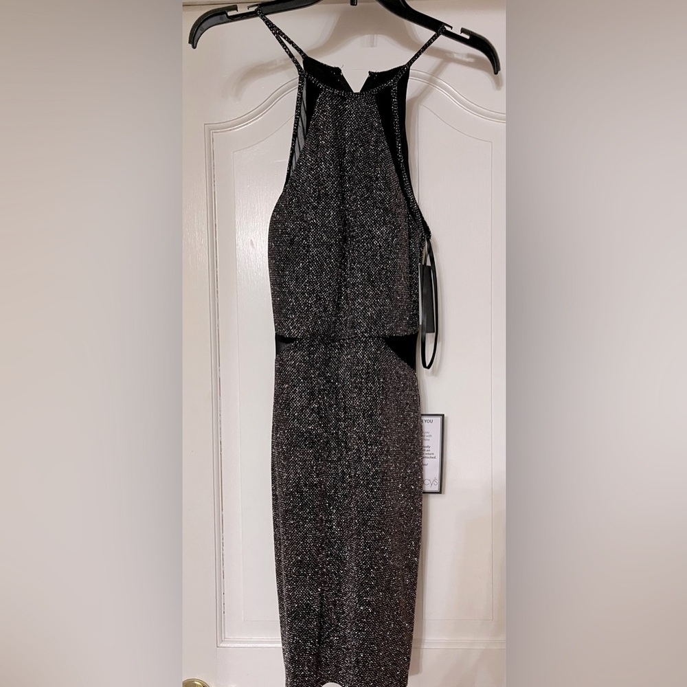 Juniors' Metallic Bodycon Dress